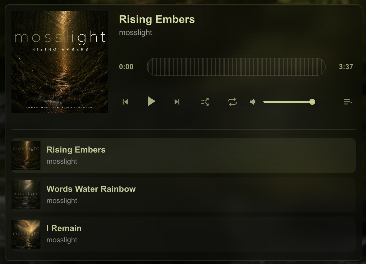 BareKit Audio Player playlist layout